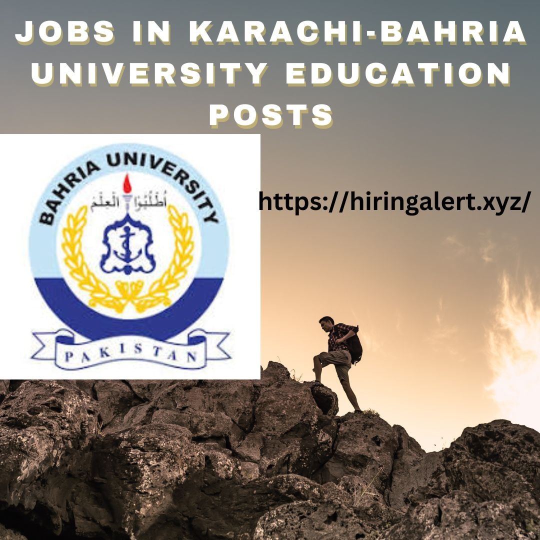 Jobs in Karachi-Bahria University Education Posts