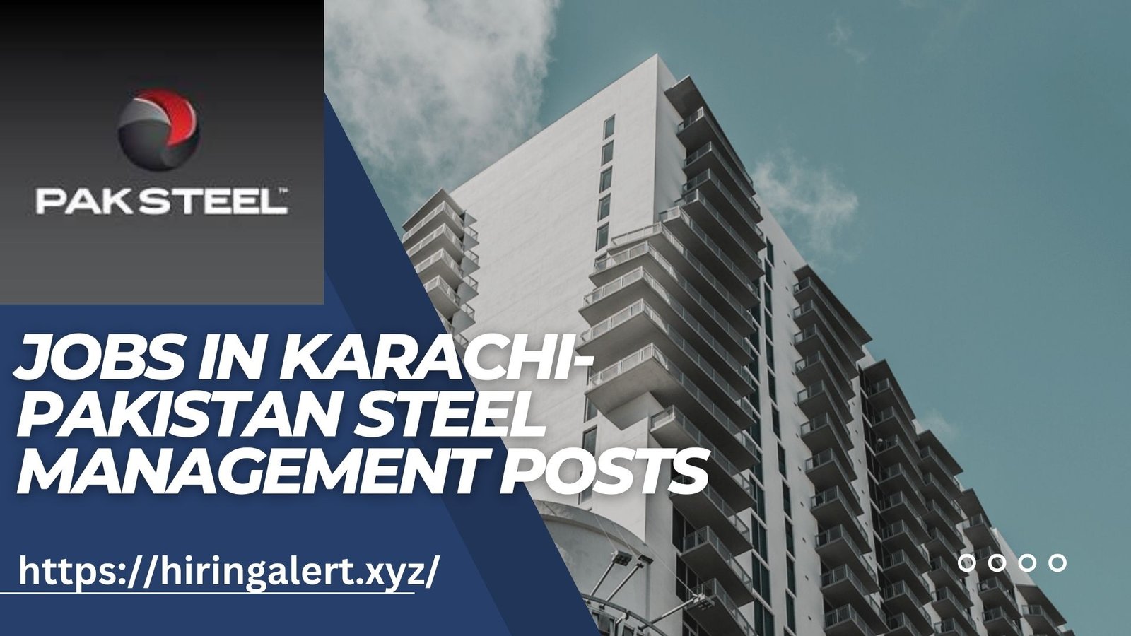 Jobs in Karachi-Pakistan Steel Management Posts