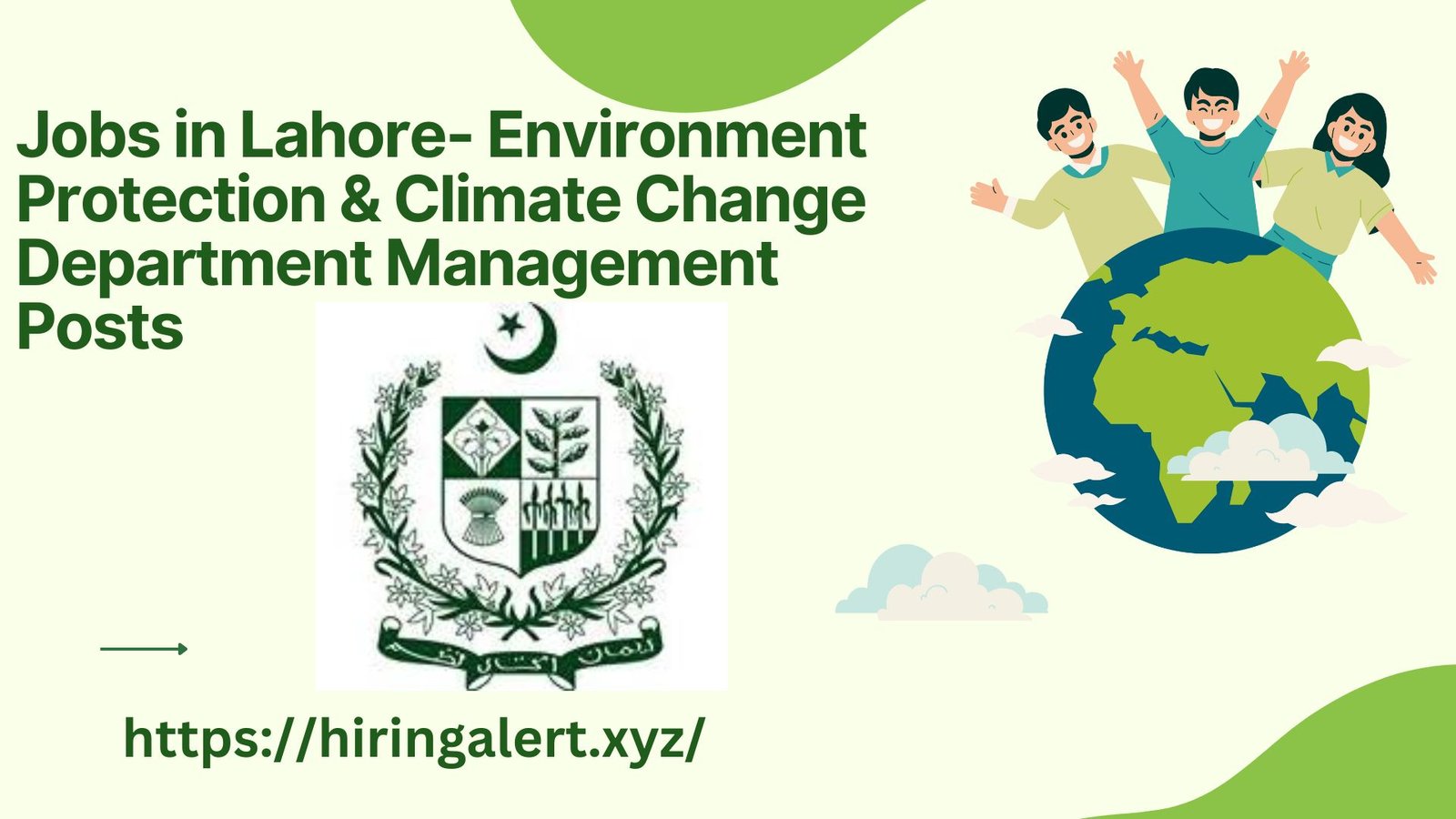 Jobs in Lahore- Environment Protection & Climate Change Department Management Posts