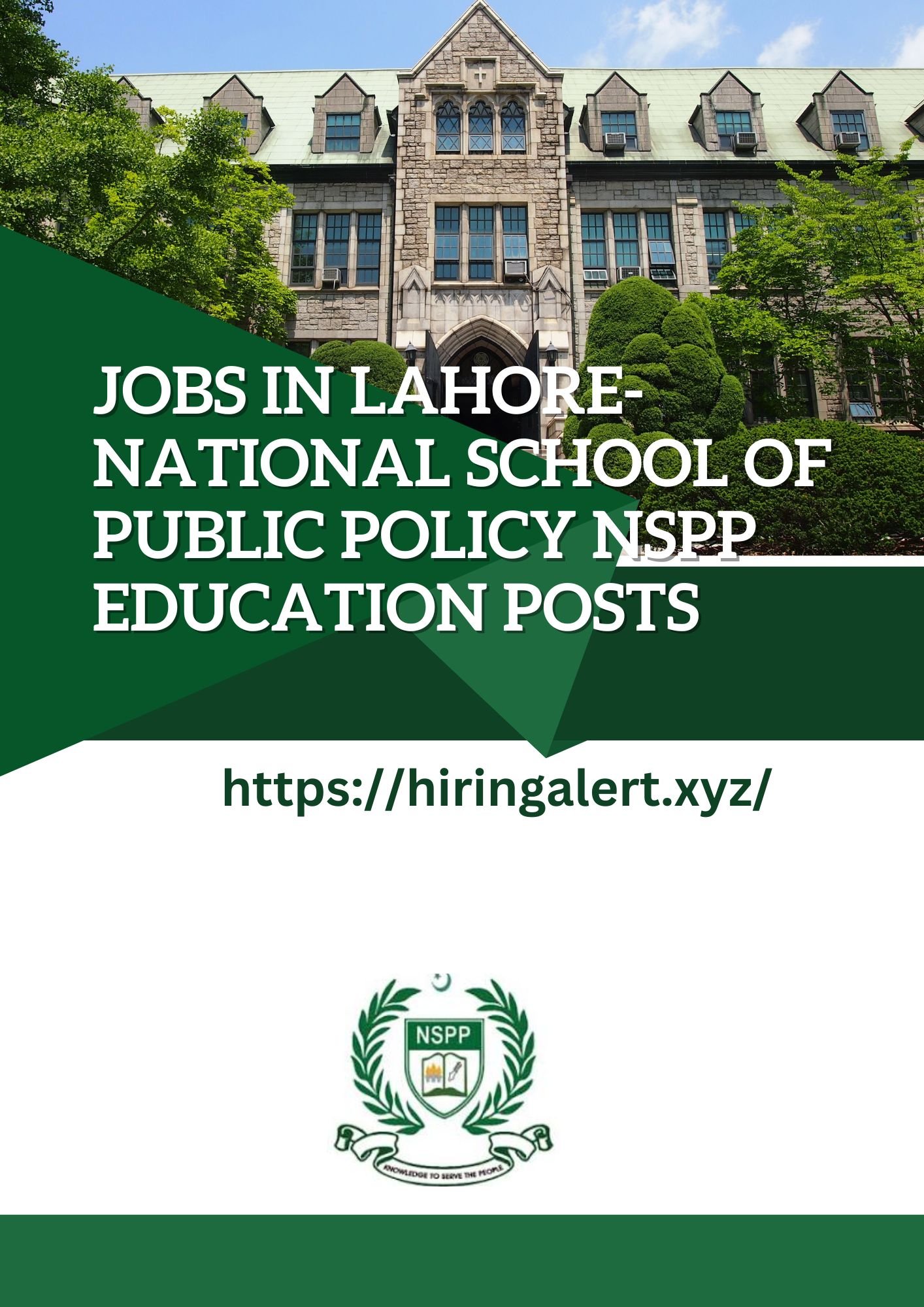 Jobs in Lahore-National School of Public Policy NSPP Education Posts